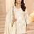 Sparkling Off-White Sequins Chinon Festival Wear Palazzo Suit