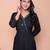  womens black mirror work angrakha kurta and palazzo set
