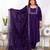  womens plus size purple embroidered kurta with palazzo and dupatta set