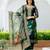 Women's Beautiful Jacquard Printed Work Organza viscose Fabric Straight Kurta Pant and Dupatta Set