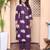 womens purple printed kurta with palazzo