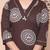  womens brown animal printed kurta with palazzo