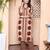  womens brown pure cotton kurta with palazzo set