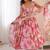 Pink Color Soft Musline Silk Digital Printed Party Wear Gown