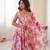 Pink Color Soft Musline Silk Digital Printed Party Wear Gown