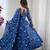 Blue Color Soft Georgette Digital Printed Party Wear Gown