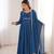 Blue Color Faux Georgette Designer Yoke Work Party Wear Gown
