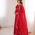 Red Color Faux Georgette Designer Yoke Work Party Wear Gown