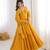 Yellow Color Faux Georgette Designer Yoke Work Party Wear Gown