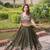 Green Embroidered Gold Crush with Sequins Zari Work Lehenga Choli