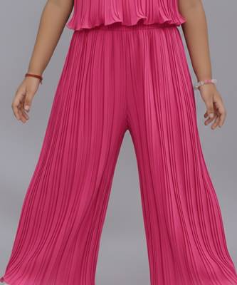 Pink woven polyester co ord set 4