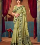 Green new catalogue launch by gobuni – modal warli work saree with pumpum