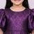 Purple woven jacquard dress