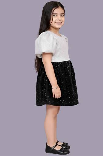 White printed jacquard co ord set