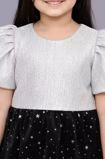 White printed jacquard co ord set
