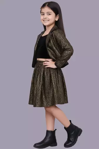 Green woven jacquard jacket