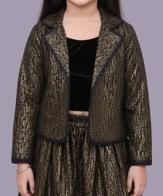Green woven jacquard jacket 4