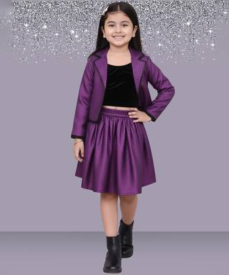 Purple woven jacquard jacket 1