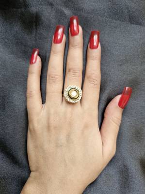 Sunheri kundan ring 1