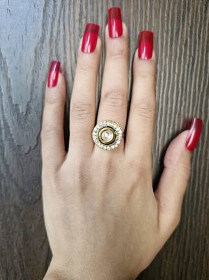 Sunheri kundan ring 2