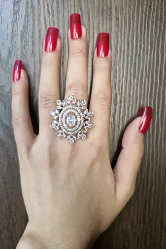 Mohini american diamond ring