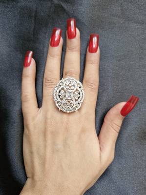 Megha american diamond ring 1