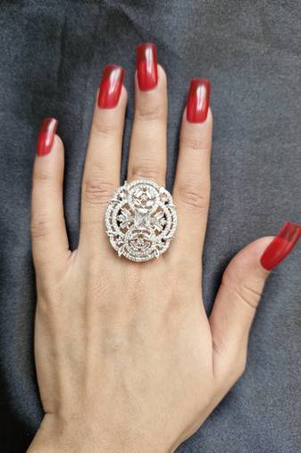 Megha american diamond ring