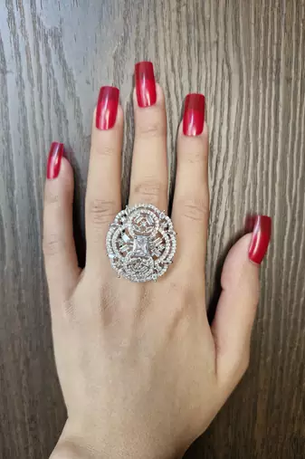 Megha american diamond ring