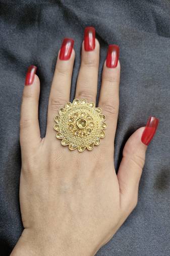 Husna stone studded ring