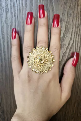 Husna stone studded ring