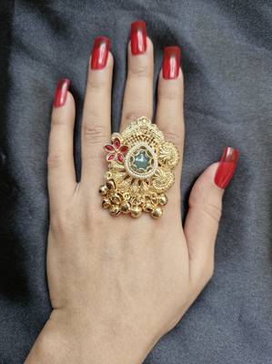 Nayanthara kashmiri ring with ghungroo 1