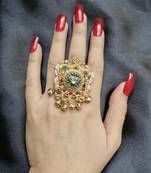 Srileela kashmiri ring with ghungroo