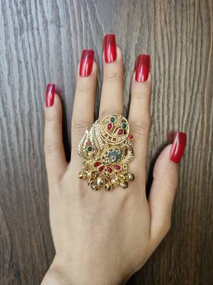 Suhana kashmiri ring with ghungroo 2