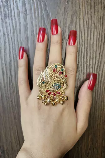 Suhana kashmiri ring with ghungroo