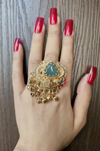 Jhalak kashmiri ring with ghungroo