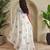 White kota doriya self weaving with embroidered saree with unstitched blouse