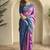Lavender dual tone silk weaving saree with unstitched blouse