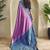Lavender dual tone silk weaving saree with unstitched blouse