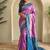 Lavender dual tone silk weaving saree with unstitched blouse