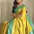 Lime dual tone silk weaving saree with unstitched blouse