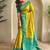 Lime dual tone silk weaving saree with unstitched blouse