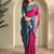 Ranipink dual tone silk weaving saree with unstitched blouse
