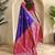 Violet dual tone silk weaving saree with unstitched blouse