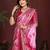 Rani Pink Color With Zari Weaving Sibory Soft Satin Silk Saree
