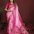 Rani Pink Color With Zari Weaving Sibory Soft Satin Silk Saree