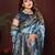 Navy Blue Color With Zari Weaving Sibory Soft Satin Silk Saree
