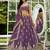 light purple georgette sequined embroidery lehenga set