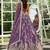 light purple georgette sequined embroidery lehenga set