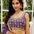 light purple georgette sequined embroidery lehenga set