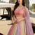 multicolor art silk sequins embroidered lehenga